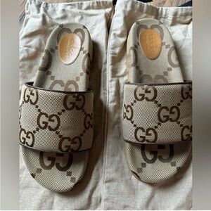 Authentic Gucci GG Slides